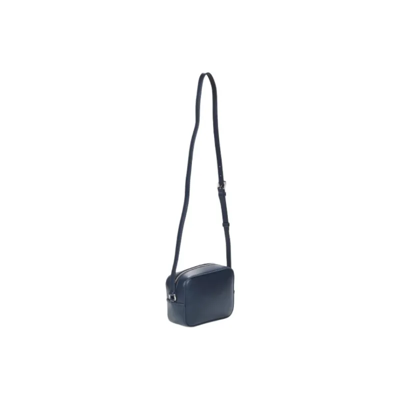 Tommy Hilfiger Synthetic Leather Shoulder Bag, Crossbody Bag Medium Size Women's Dark Blue-2