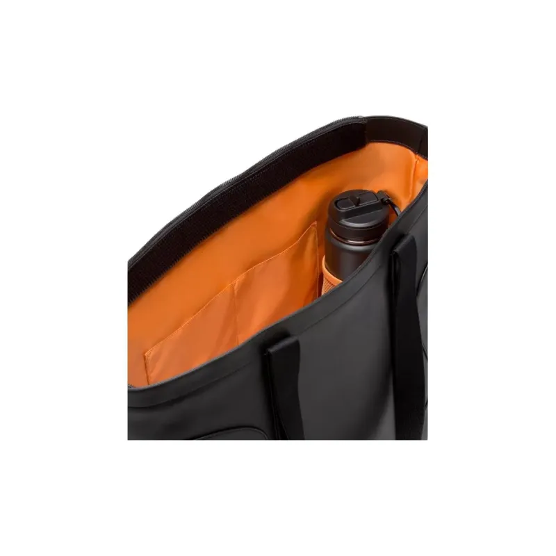 Lululemon Recycled Polyester Tote Bag, Shopping Bag, Handbag Unisex Black & Orange-2