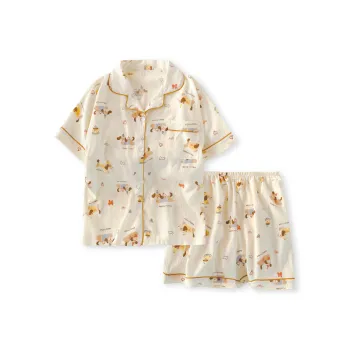 XIAFENYAN Pajama Set Women's Apricot