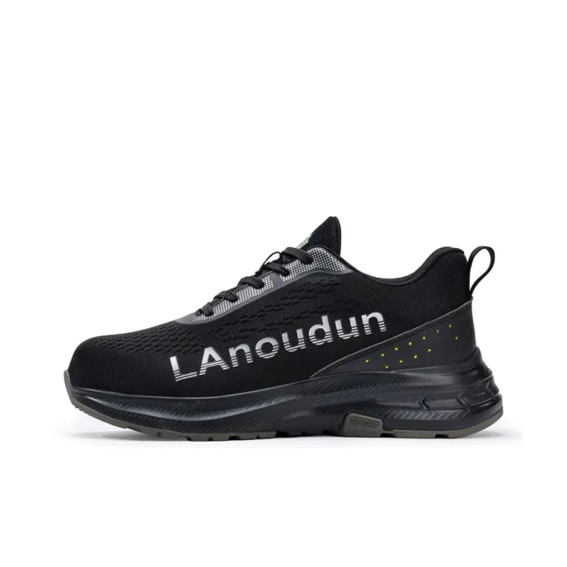 Blue Gull Shield Coverage Impact Resistant Lightweight Low Top Outdoor Shoes Men's Black-0