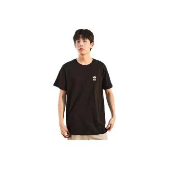Tonlion Drop Shoulder Sleeve T Shirt Men's Black