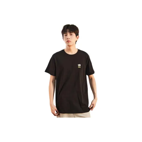 Tonlion Drop Shoulder Sleeve T-Shirt Men's Black
