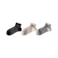 [3 Pack]Black/Pink/Gray