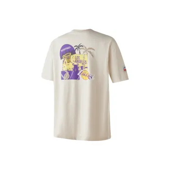 NBA T-Shirt Unisex Light Gray White