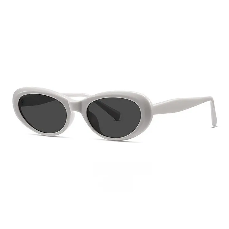 Keluode Plate Frame Oval Sunglasses Women's-6