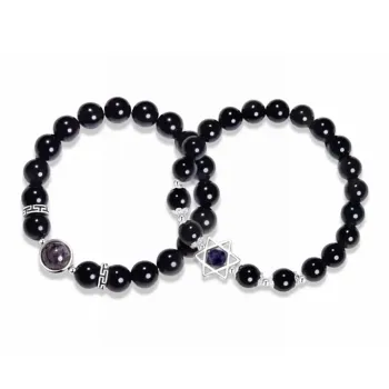 JUICY GRAPE Obsidian Bracelets Unisex