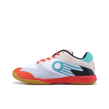 Lin Feng Cushioning, Slip Resistant, And Abrasion Resistant Low Top Tennis Shoes Unisex White Orange