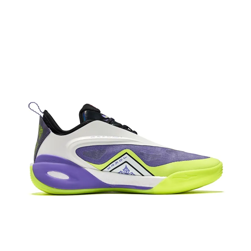 Erke Qian Xun 2.0 Cushioning Slip Resistant Anti Rollover Low Top Basketball Shoes Men's Joker Color Scheme-1