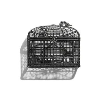 CHANEL Metal Evening Party Shoulder Bags Women's Black