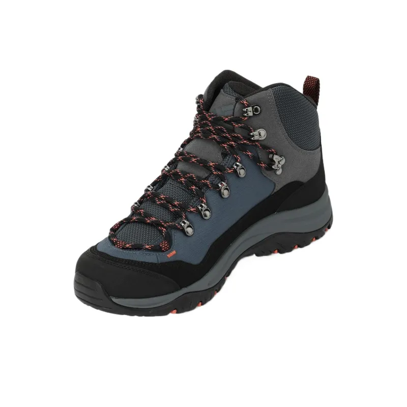 Columbia Steens Mid Top Hiking Shoes Men's Black Blue-3