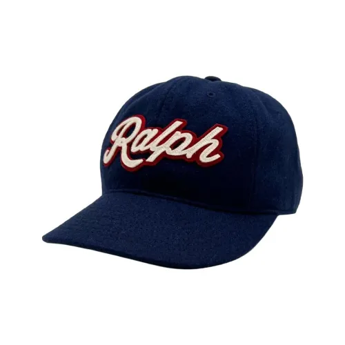 Polo Ralph Lauren Wool, Rayon, Cotton Cow Leather Baseball Caps Men's Blue