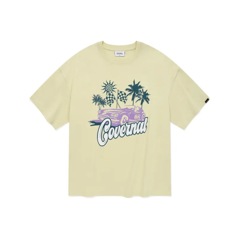 COVERNAT SS24 T Shirt Men's Light Green-0