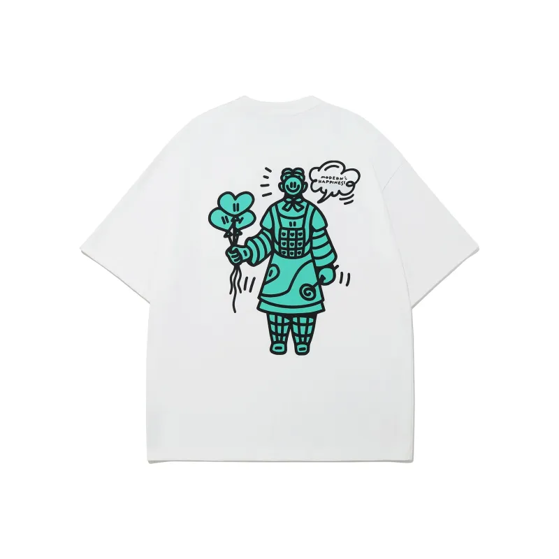 Guuka x AGAHO Short Sleeved T Shirts Men's Black-16