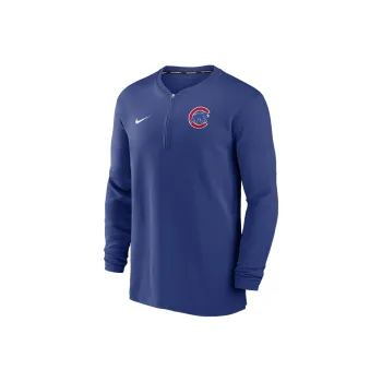 Nike Chicago Cubs Authentic Collection Game Time Men's Nike Dri FIT Mlb 1/2 Zip Long Sleeve Top