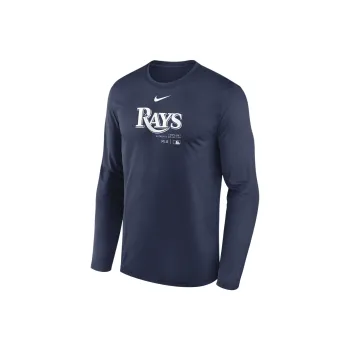 Nike Tampa Bay Rays Authentic Collection Practice Men's Nike Dri FIT Mlb Long Sleeve T Shirt