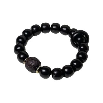 Three Inches Of Daylight Ebony Wooden Bracelets Unisex