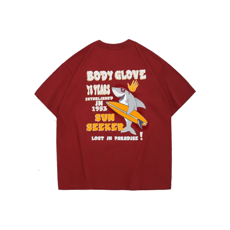 BODY GLOVE Drop Shoulder Sleeve T Shirt Unisex-14
