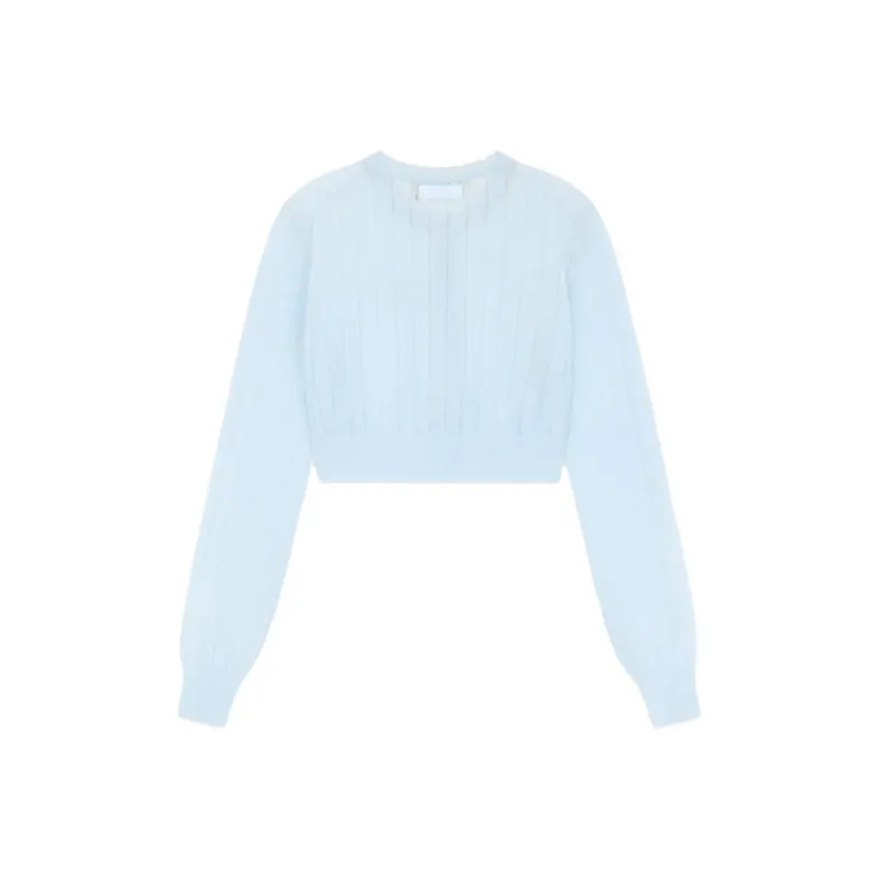 WE11DONE SS25 Knitwear Women's Sky Blue-1