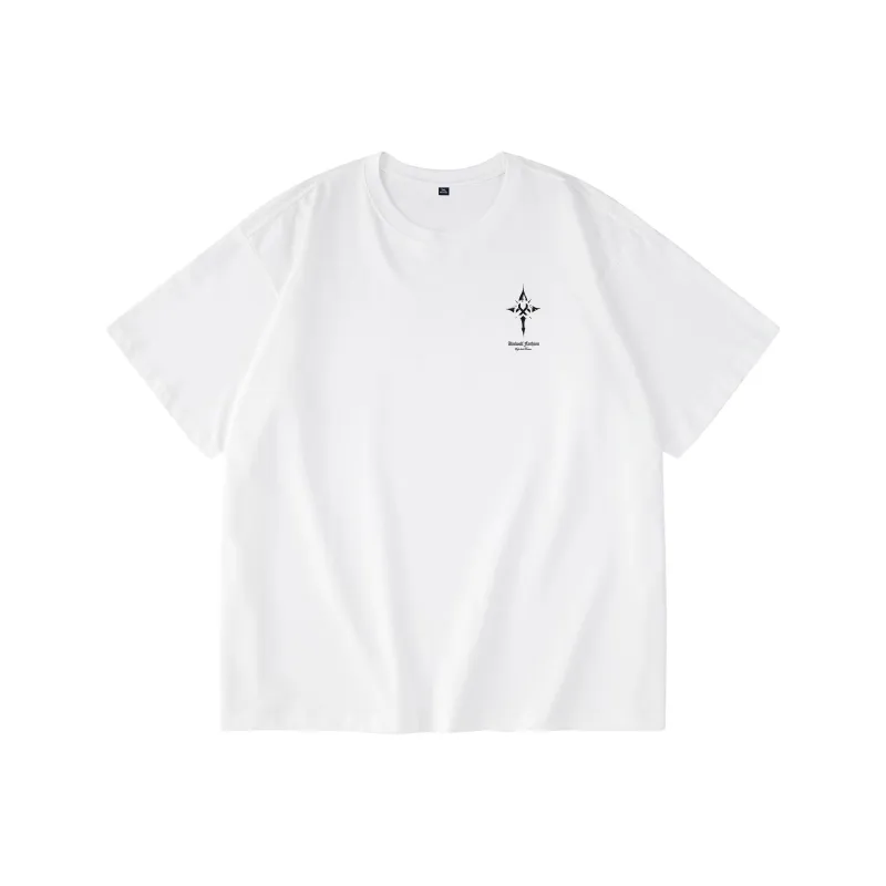 UNIWOLF Drop Shoulder Sleeve T Shirt Unisex-0