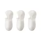[3 Pack]White/White/White