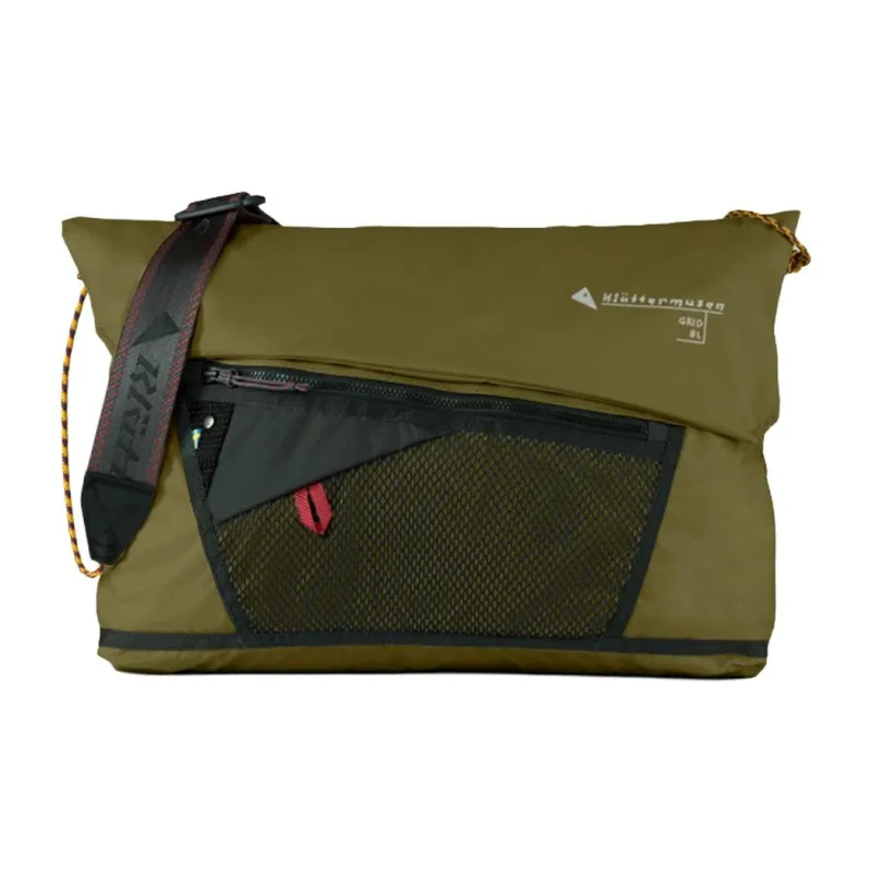 KLATTERMUSEN Recycled Polyamide Messenger Bag Shoulder Bag Unisex Olive-0