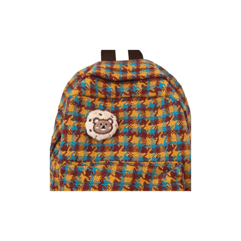 BSELEON Woolen Backpack Regular Unisex Multicolor-2