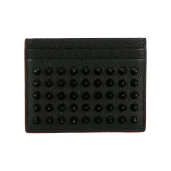 CL LUBOTING Leather Wallet Women's Black
