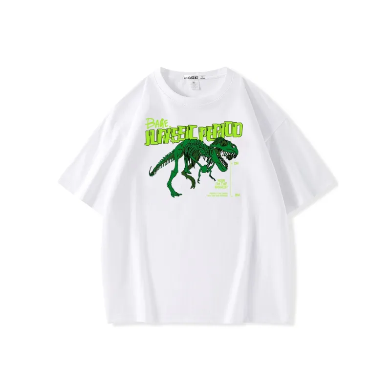 BAGE Drop Shoulder Sleeve T Shirt Unisex-2
