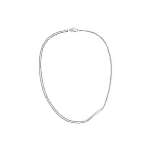 CALVIN KLEIN Stainless Steel Necklaces Men's Silver