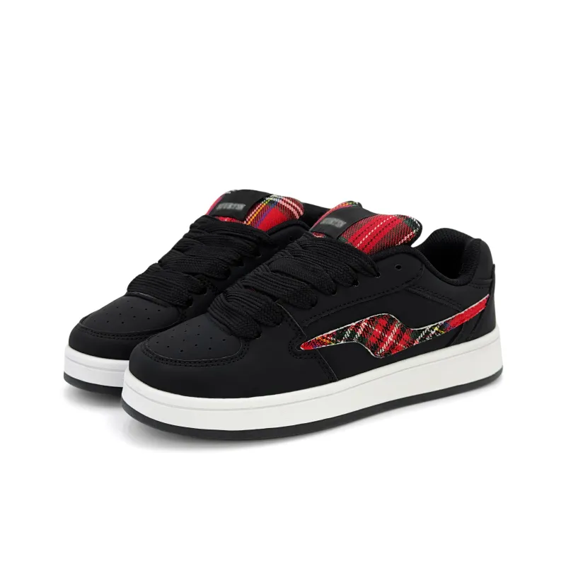 FULLXUAN Low Top Skateboard Shoes Women's Black Multicolor-2