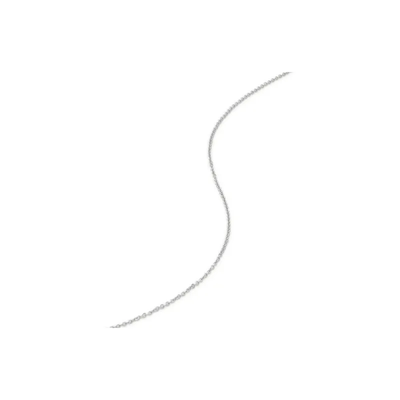 Monica Vinader 14kt White Gold Super Fine Chain Necklace-2