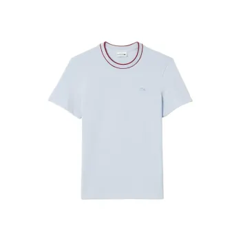 LACOSTE Stretch Piqué Stripe Collar T shirt
