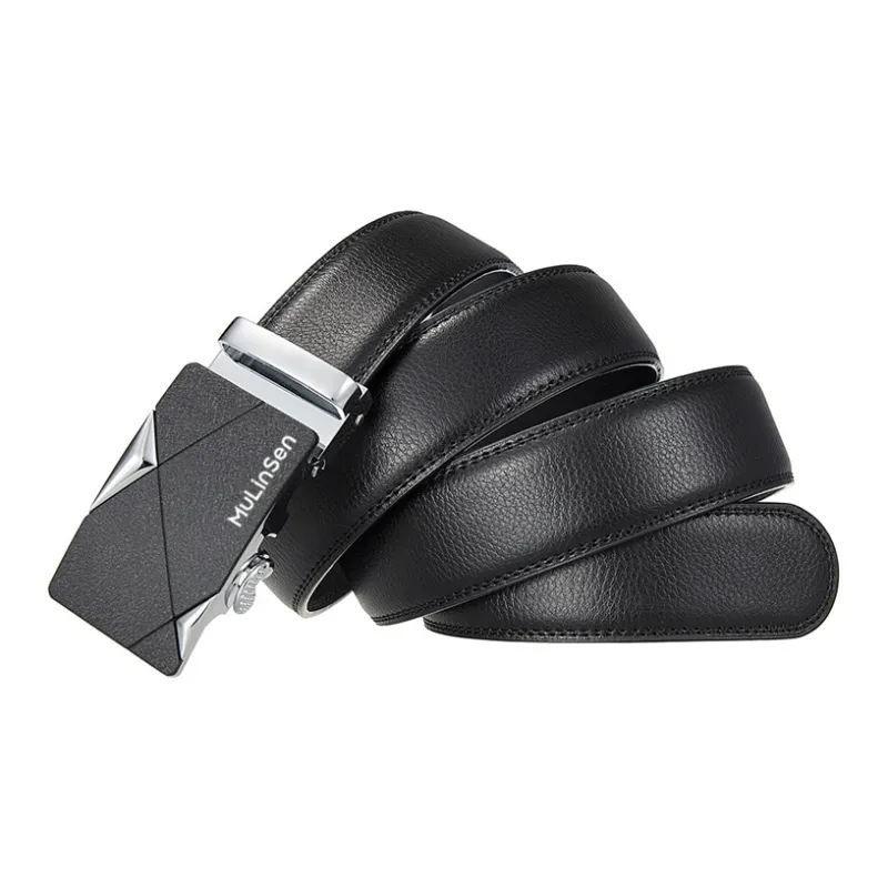 Mulinsen Cow Leather Belts Men's Width 3.5CM-5