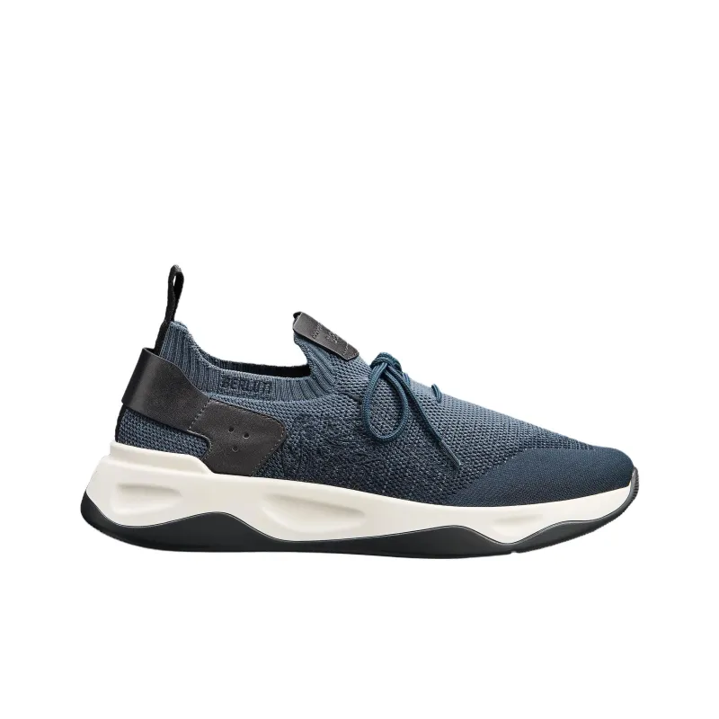 BERLUTI Shadow Low Top Casual Shoes Men's Blue-1