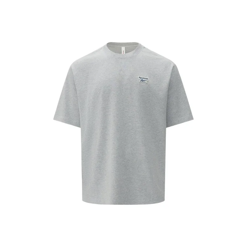 Reebok T Shirt Unisex Light Heather Gray-0