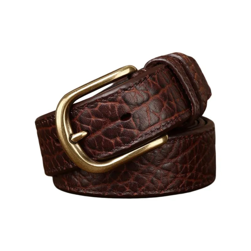 JEANSWEST Cow Leather Belts Men's 3.8CM-3