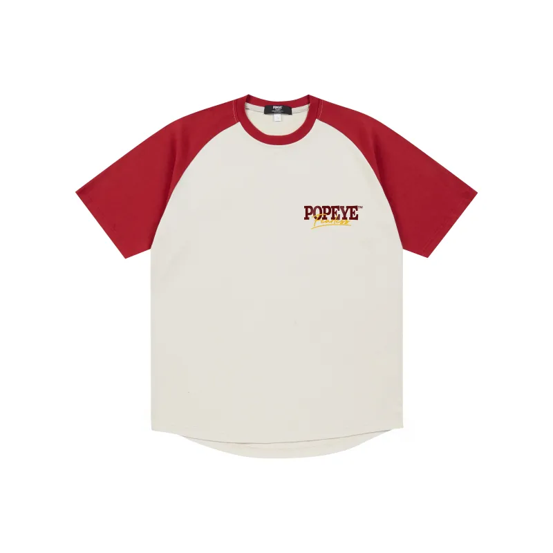 POPEYE Raglan Sleeve Loose Fit Casual Crew Neck Short Sleeved T Shirts Unisex-3