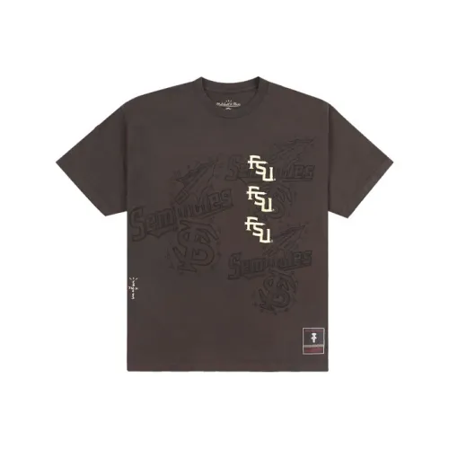 Travis Scott X Mitchell & Ness Florida State Seminoles Seal T Shirt