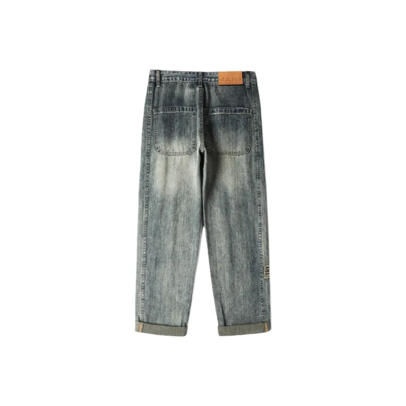 FAIRWHALE Harem Pants Unisex Light Blue-1