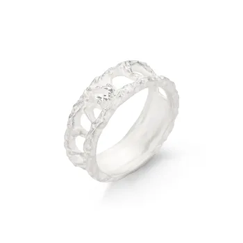 Empress 47 Concept S925 Silver Rings Unisex Silver White