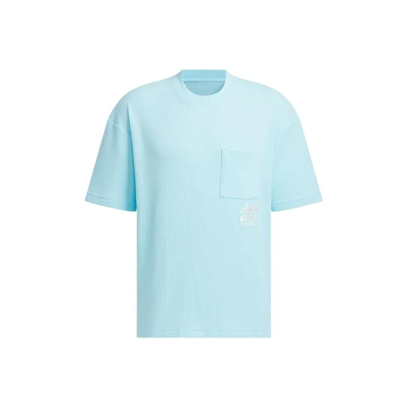 Adidas T Shirts Men Sky Blue-0
