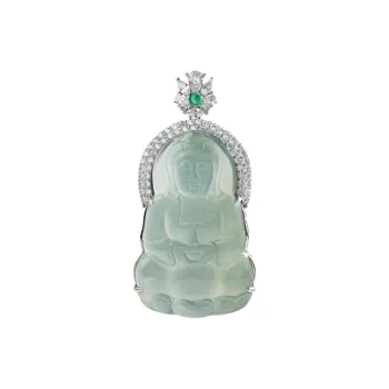Qingjing Ice Type Jadeite Pendants Unisex