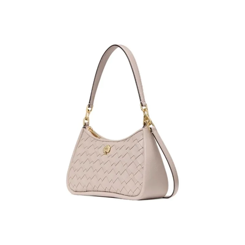 Kate Spade Cow Leather Crossbody Bag, Shoulder Bag Trumpets Women's Khaki-1