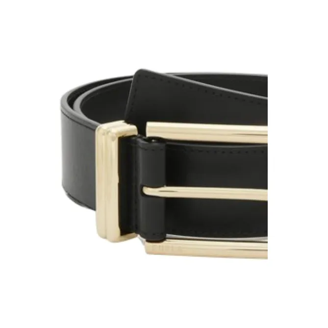 Furla Cow Leather Belts Women's Black 4CM-1