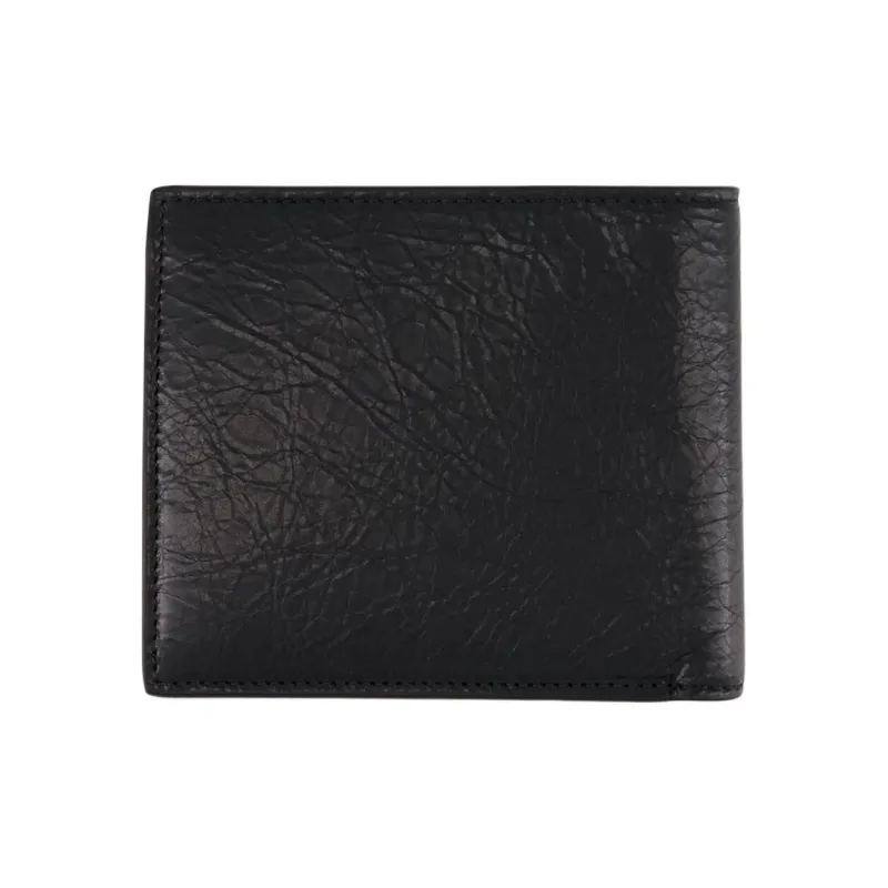 Balenciaga Cash Calfskin Wallet Men's Black & Blue-1
