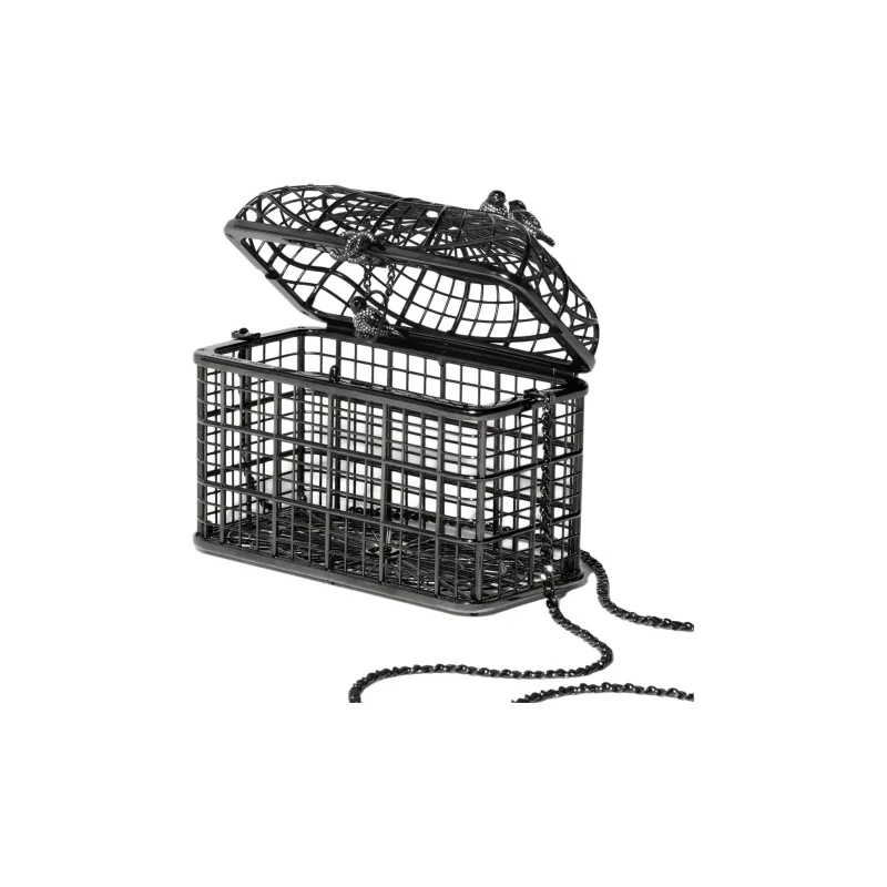 CHANEL Metal Evening Party Shoulder Bags Women's Black-2