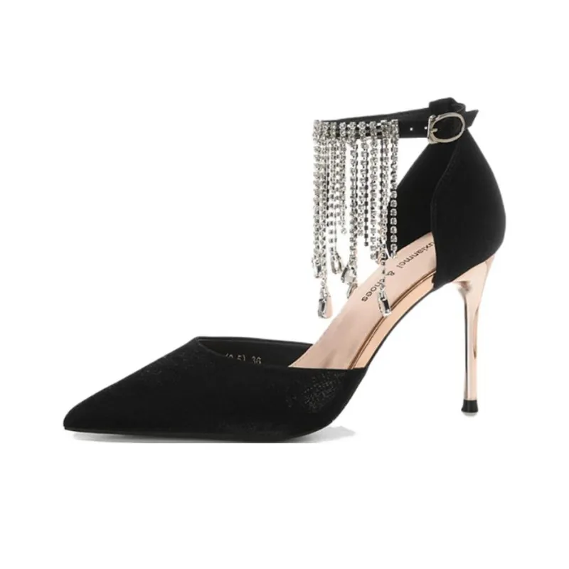 Than Than Me Slim Heel High Heels Women's-4