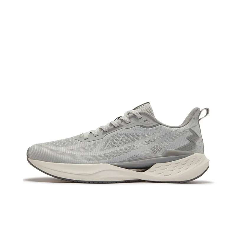361° Abrasion Resistant Breathable Slip Resistant Low Top Casual Running Shoes Men's Recycling Gray-0
