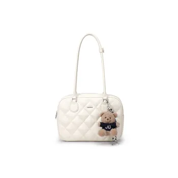 JUST STAR Leather Shoulder Bag Regular Women's White