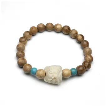ZHOUDIWANG Milky Agarwood Bracelets Unisex